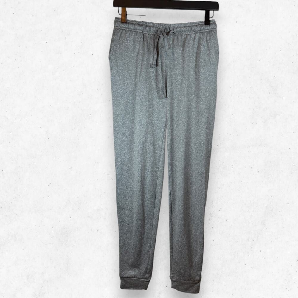 Athletic Works Heather Gray Cuffed Jogger Sweatpants Drawstring Size XS NWOT
